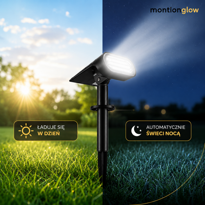 Reflektor solarny LED 2w1 z czujnikiem zmierzchu